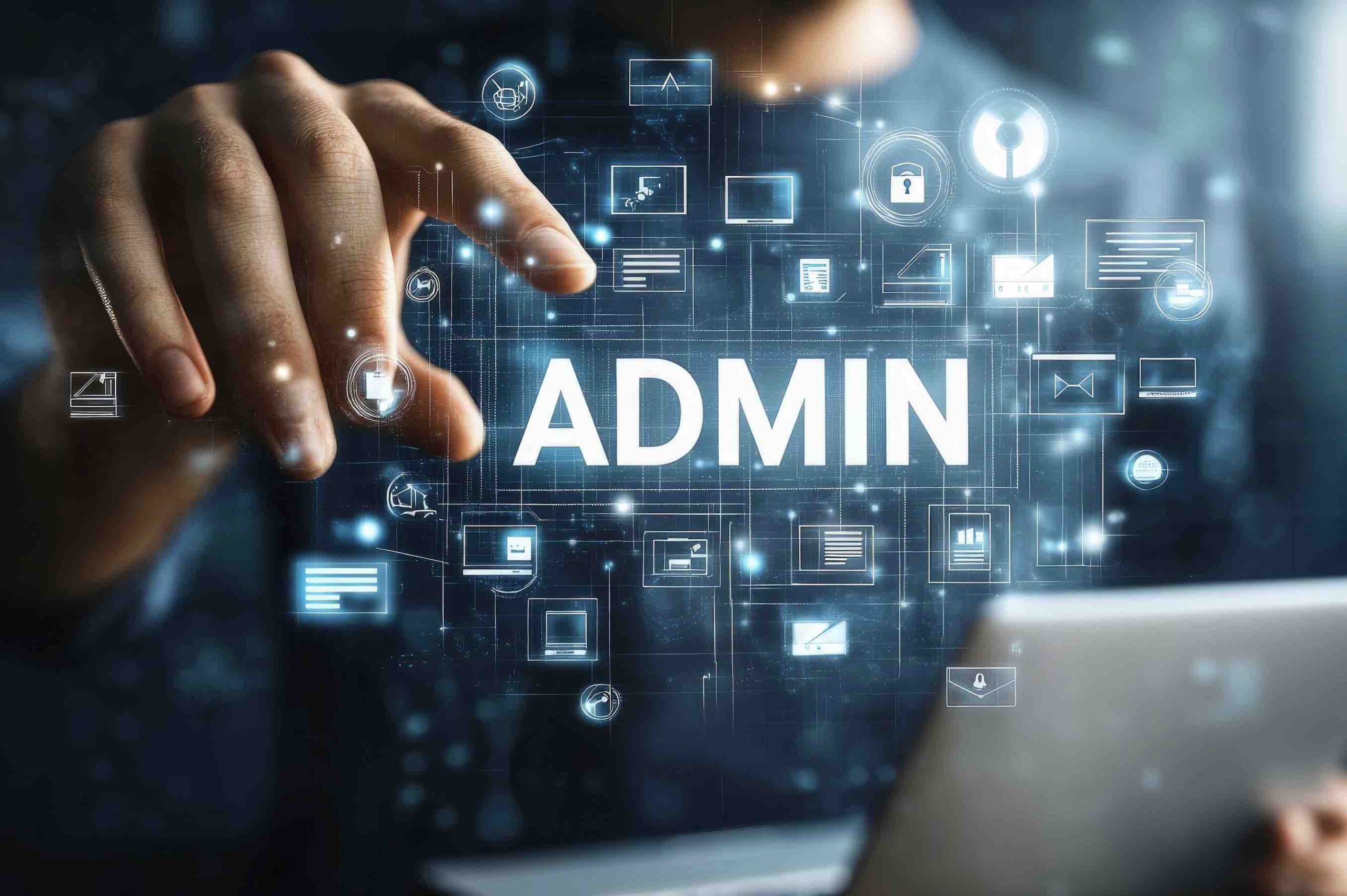 Administrator reviewing a customised health analytics dashboard