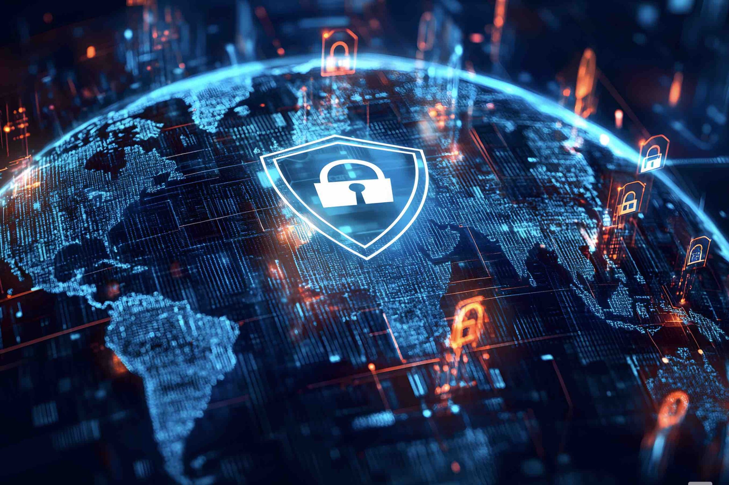 Secure data centre representing encrypted health data